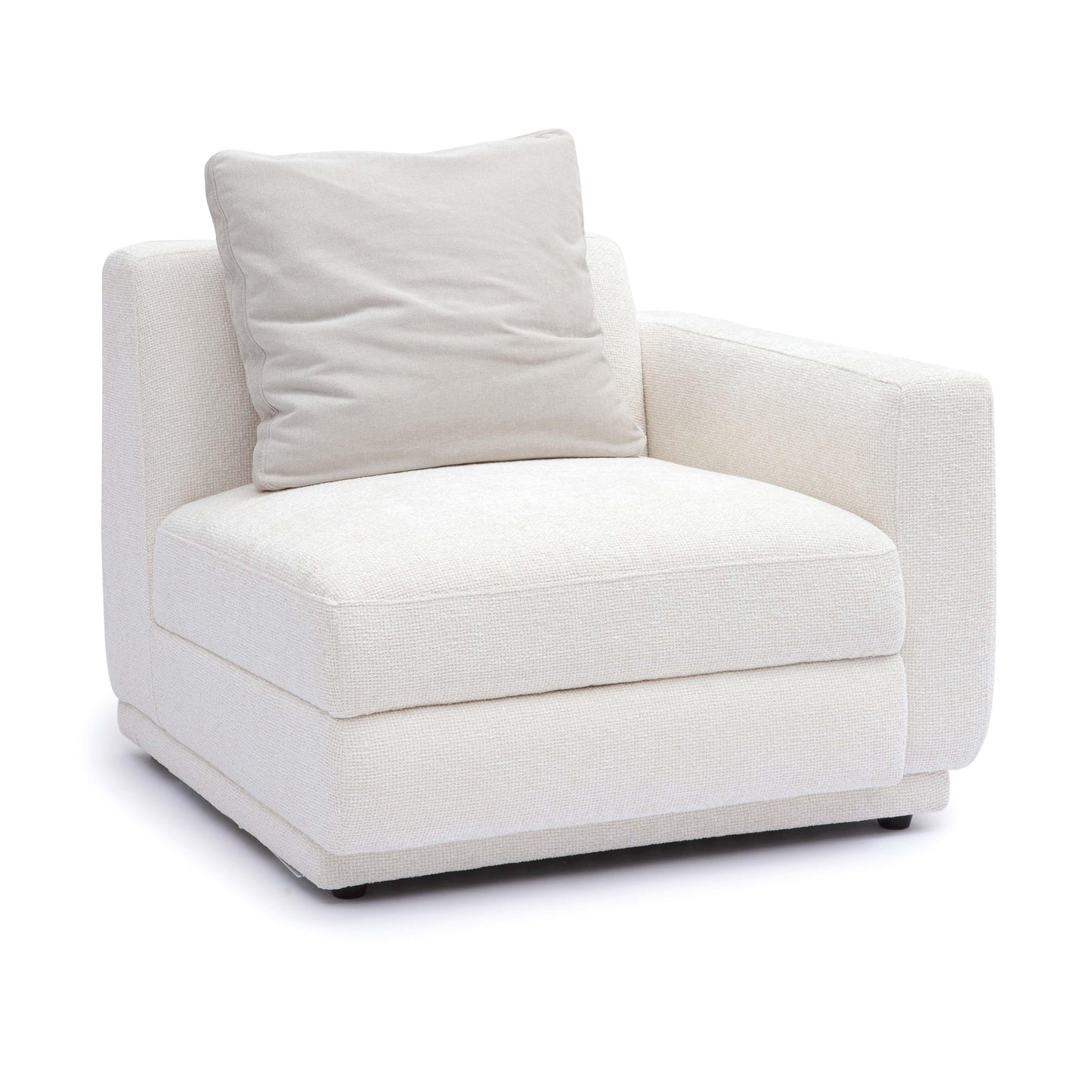 Perry Cream Chenille Modular Corner Chair by TOV S69215