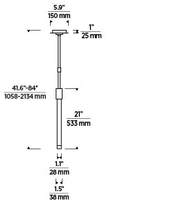 Visual Comfort Phobos 700Tdphb21 Modern Led Slim Profile Pendant Light