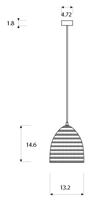 Trame Flower Stripe Pendant By In-Es Artdesign