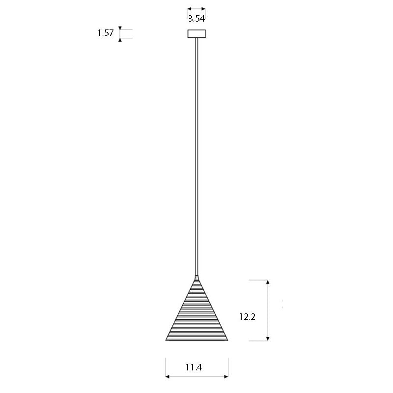 Trame Jazz Stripe Pendant By In-Es Artdesign