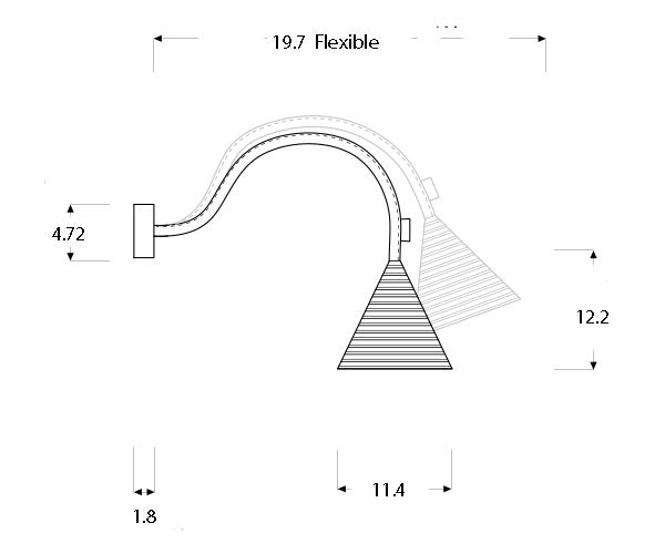 Trame Jazz Stripe Wall Sconce By In-Es Artdesign