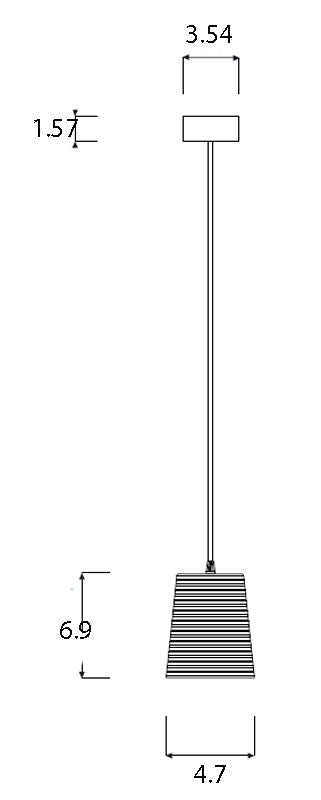 Trame Paint Stripe Pendant By In-Es Artdesign