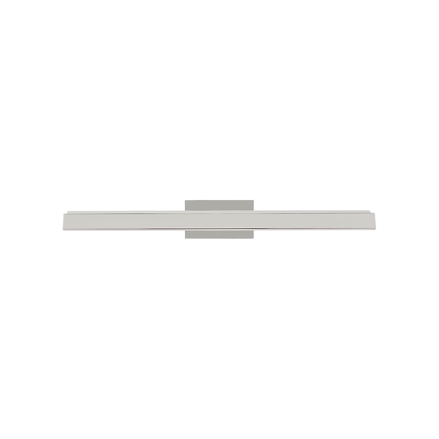 18 inch polished nickel LED picture light mounted above canvas art