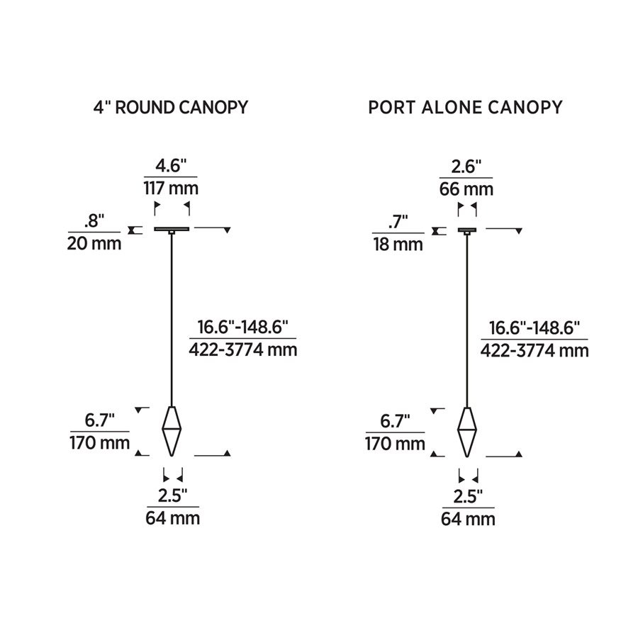 Visual Comfort Turret Modern Minimalist Conical Led