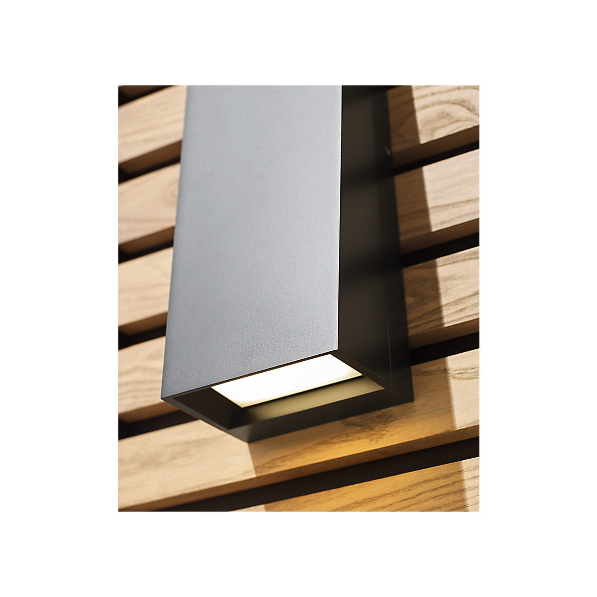 Pitch 19 LED Outdoor Wall Light Architectural Downlight – in a room setting