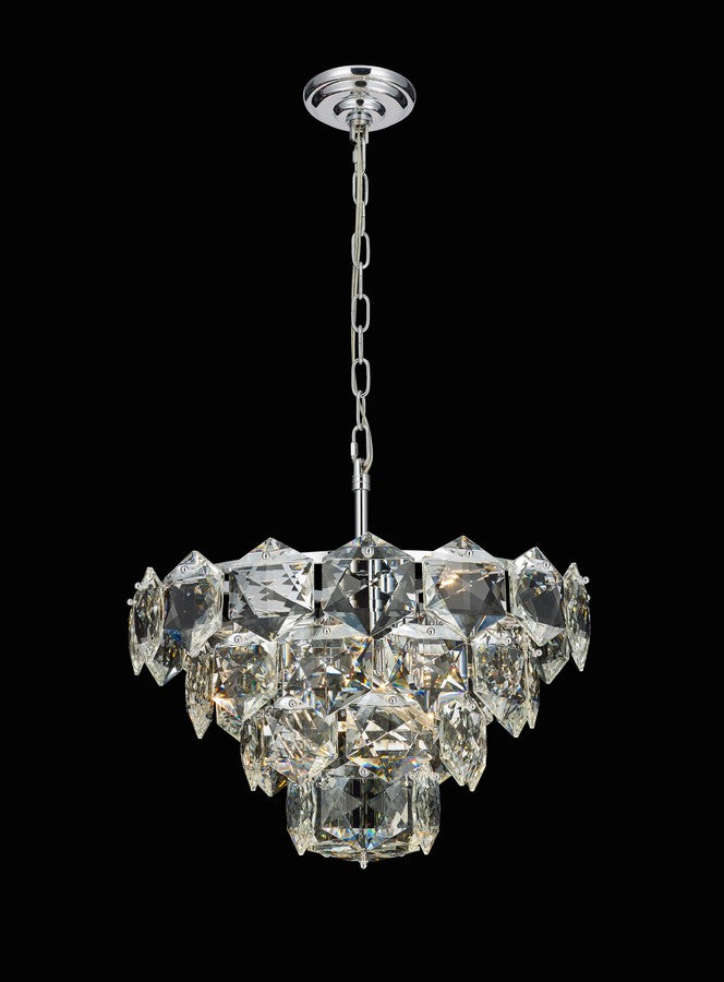 Glacier Chandelier 9-Light in Chrome 7822CH by StarFire Crystal