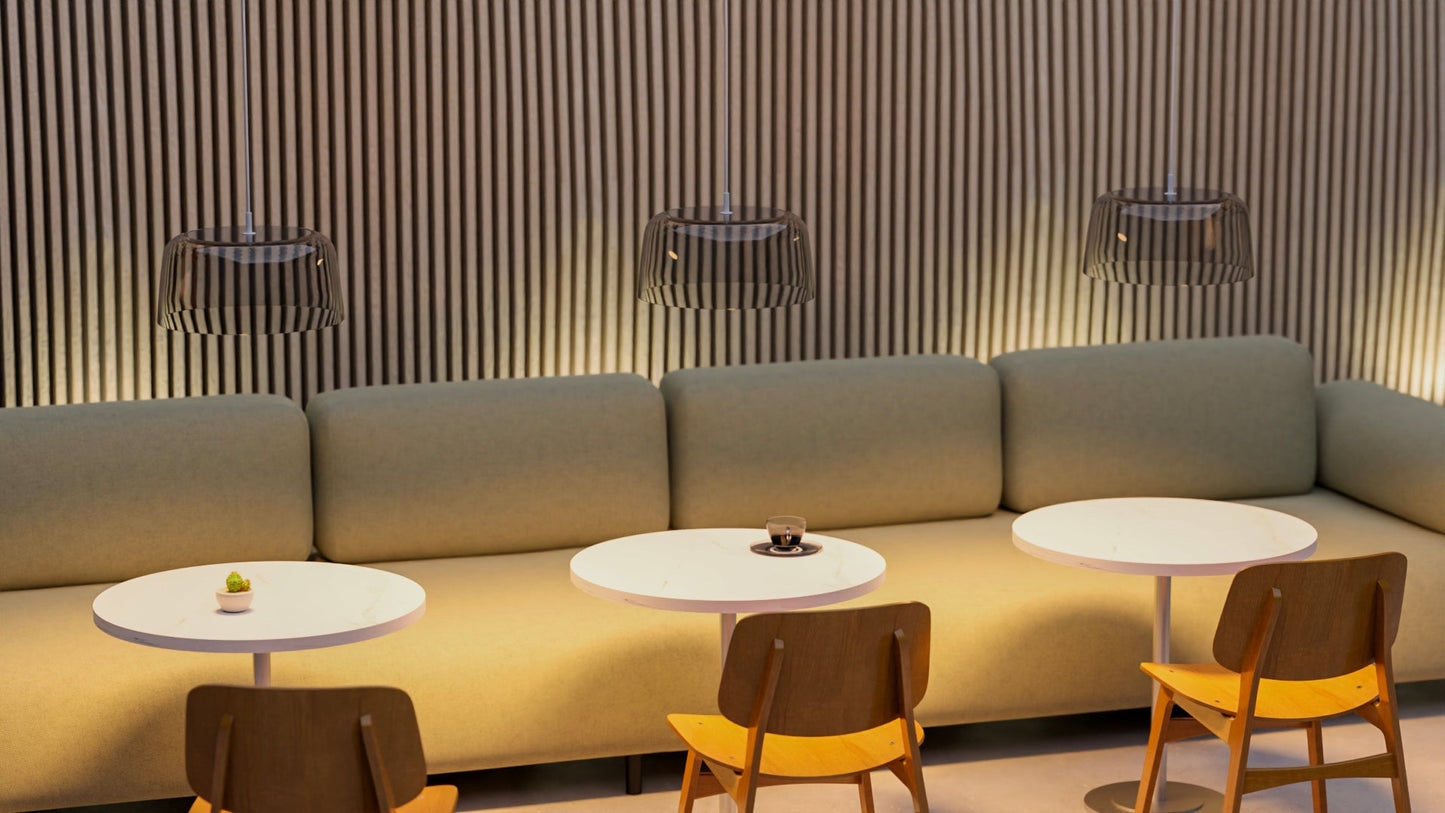 Yurei Pendant Light Matte Black No Lamp Shade Yup S1 Sw Mtb by Koncept Inc