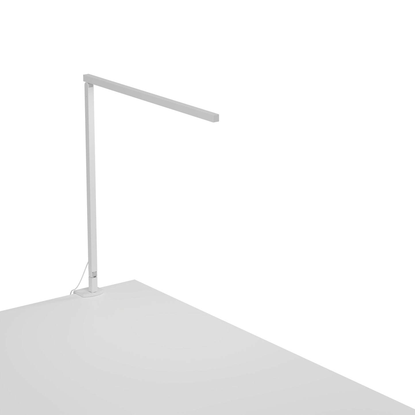 Z Bar Solo Desk Lamp Gen 4 Daylight White Light Matte White Desk Clamp Zbd1000 D Mwt 2Cl by Koncept Inc