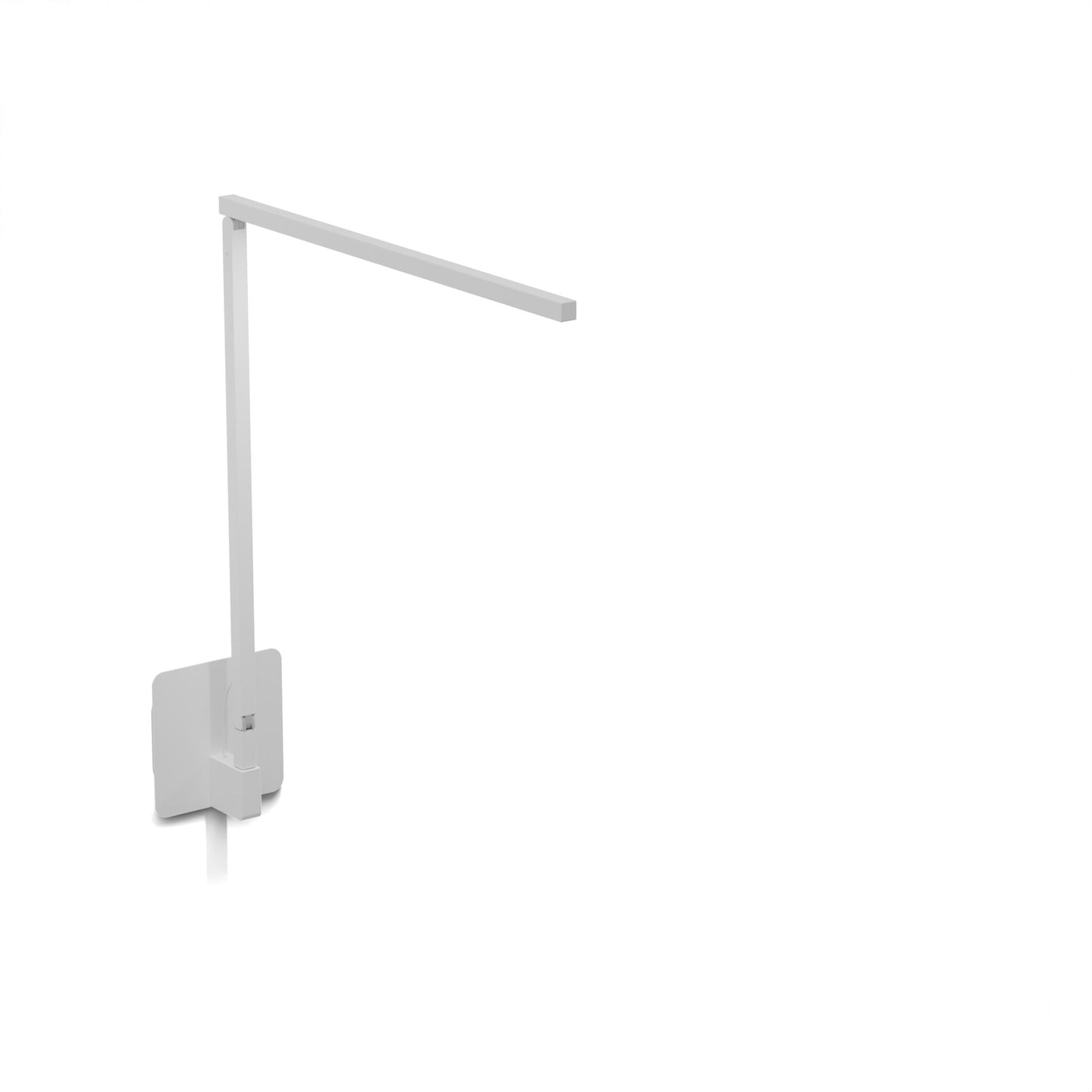Z Bar Solo Desk Lamp Gen 4 Daylight White Light Matte White Hardwire Wall Mount Zbd1000 D Mwt Hws by Koncept Inc