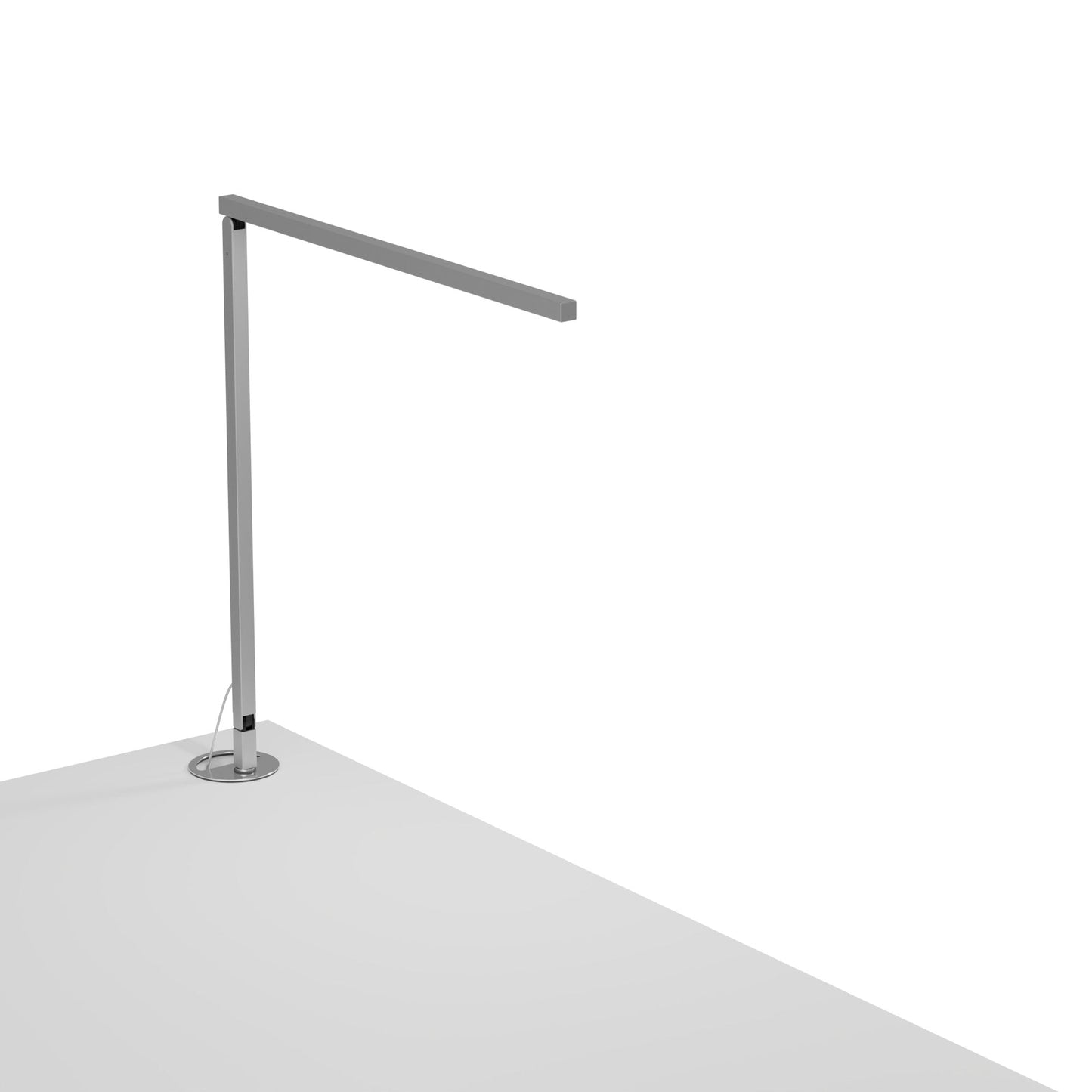 Z Bar Solo Desk Lamp Gen 4 Daylight White Light Silver Grommet Mount Zbd1000 D Sil Grm by Koncept Inc