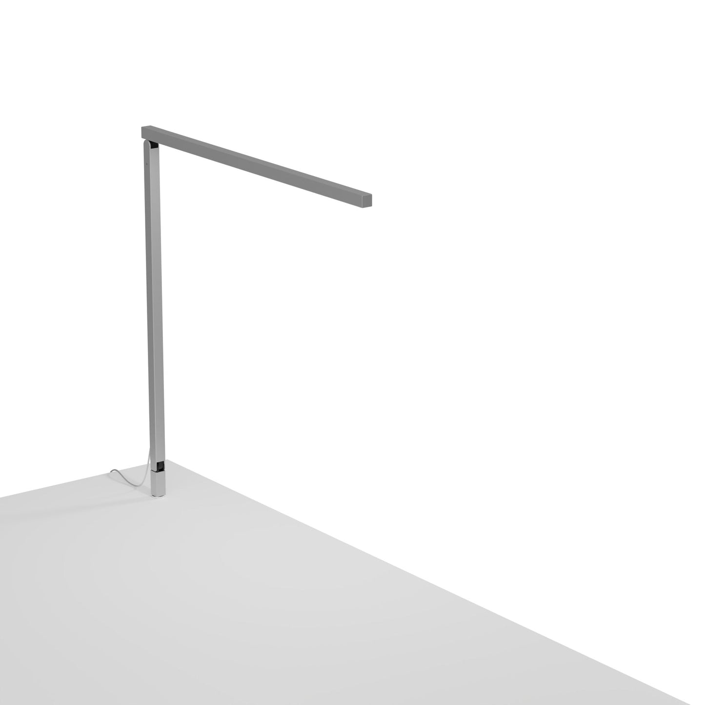 Z Bar Solo Desk Lamp Gen 4 Daylight White Light Silver Through Table Mount Zbd1000 D Sil Thr by Koncept Inc