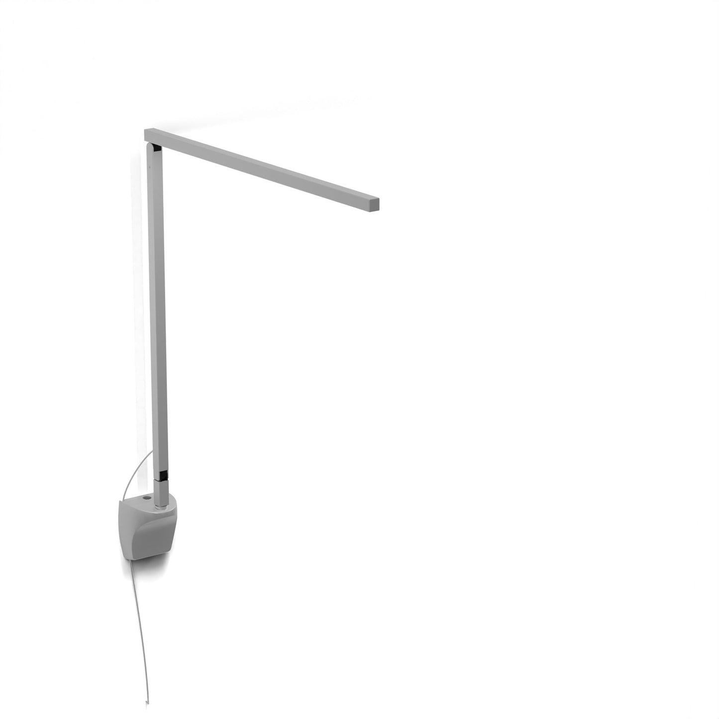 Z Bar Solo Pro Led Desk Lamp Gen 4 Silver Wall Mount Zbd1000 Sil Pro Wal by Koncept Inc