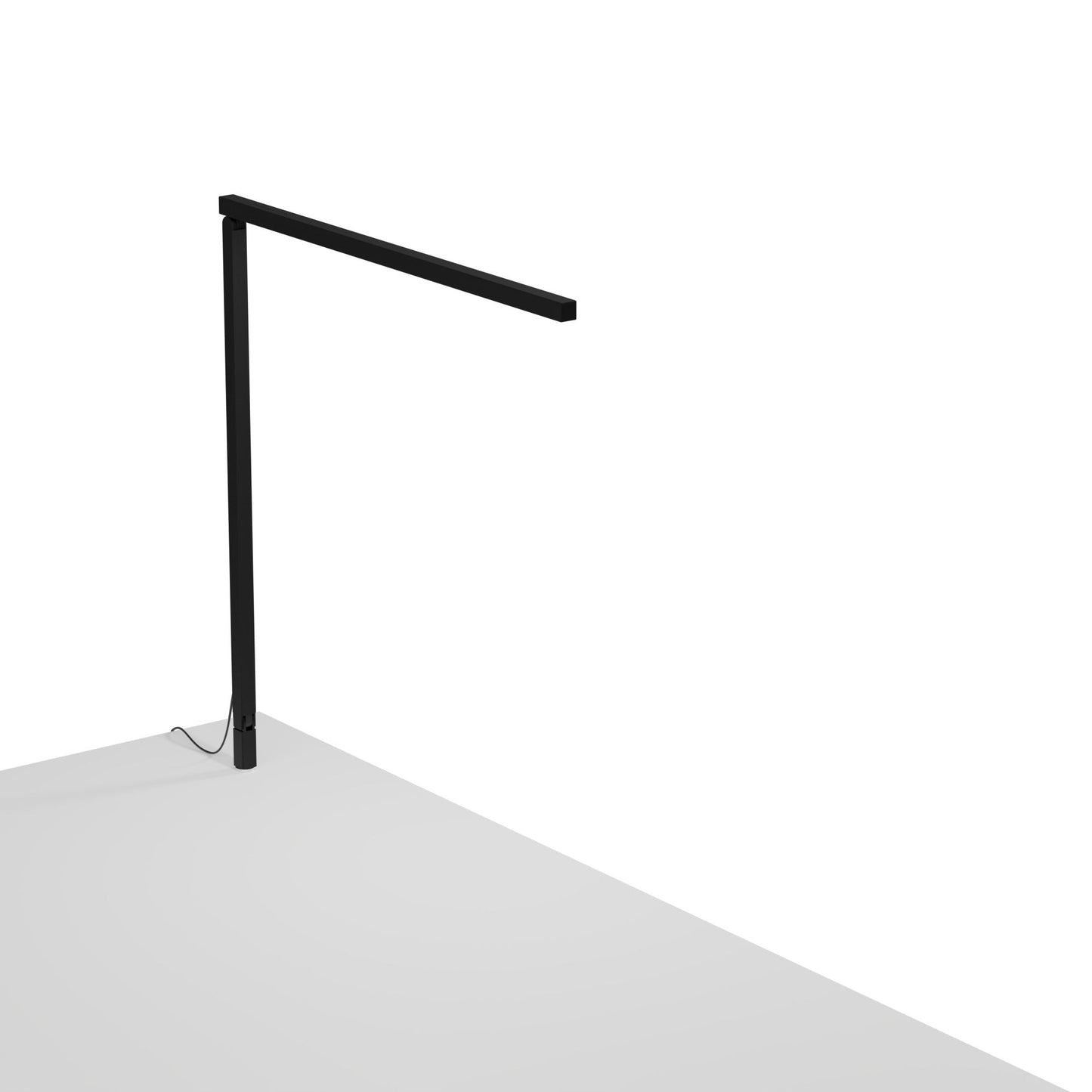Z Bar Solo Desk Lamp Gen 4 Warm Light Matte Black Through Table Mount Zbd1000 W Mtb Thr by Koncept Inc