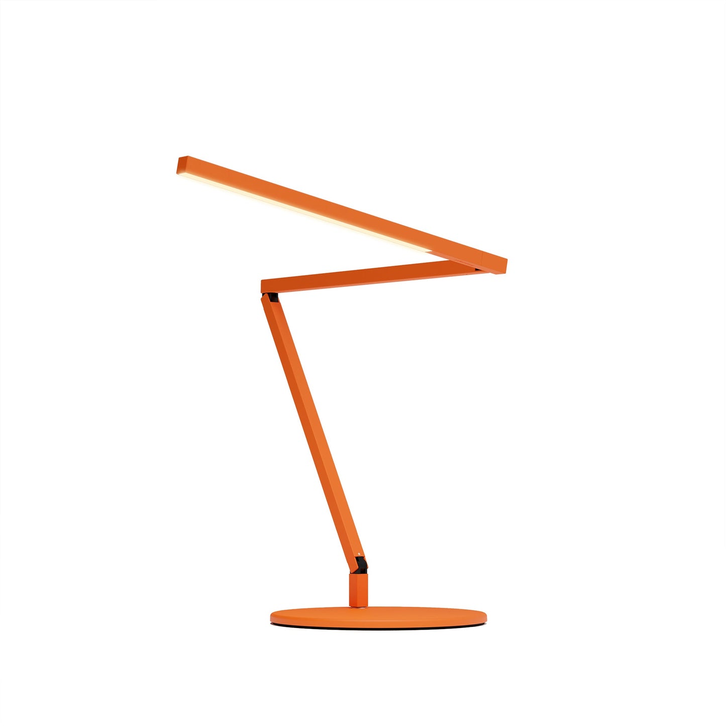 Z Bar Mini Desk Lamp Gen 4 Warm Light Matte Orange Desk Base Zbd3100 W Mor Dsk by Koncept Inc