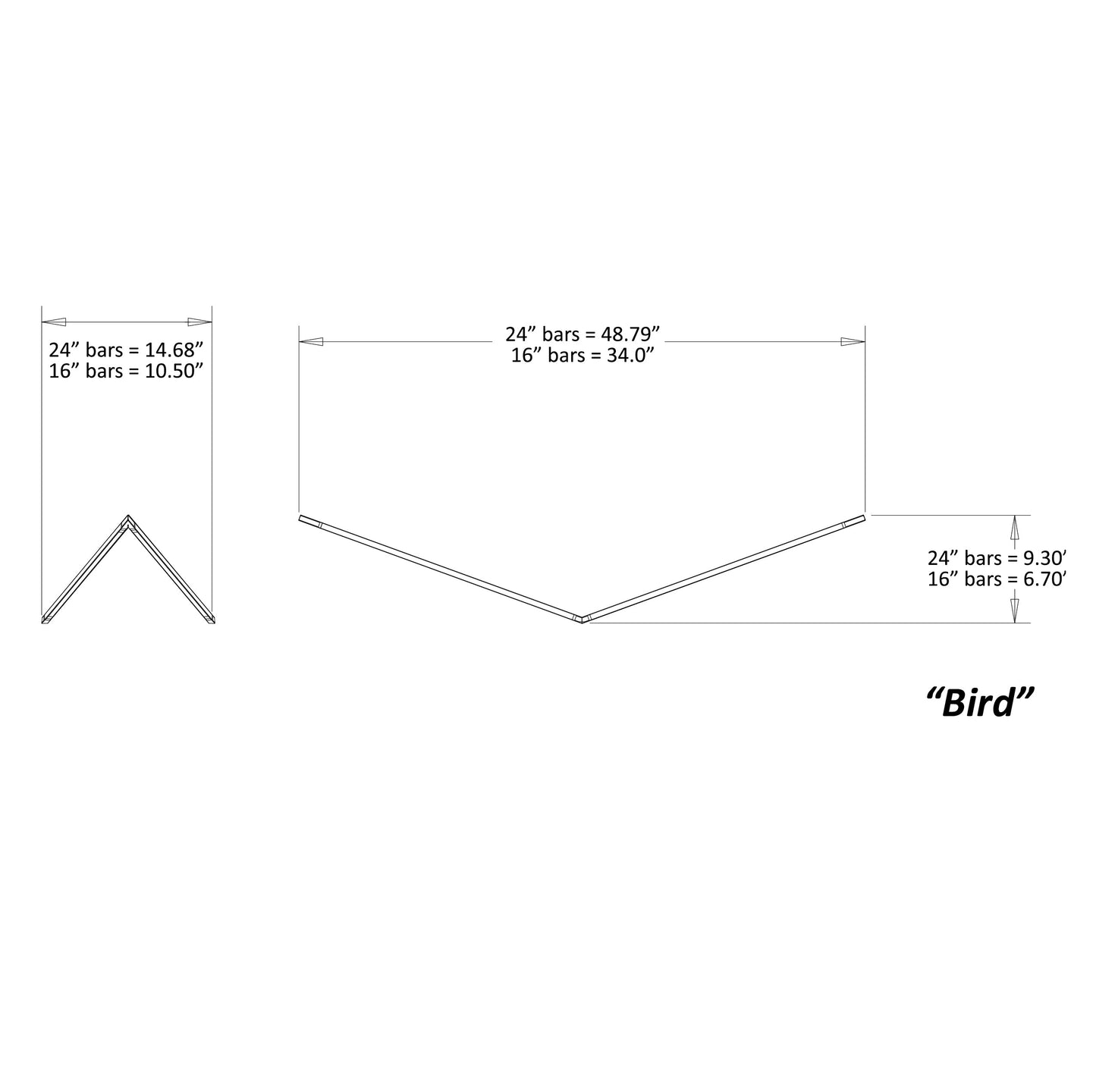 Z Bar Pendant Medium Bird Soft Warm Matte Black 49 X 15 X 9 3 Zbp 24 B Sw Mtb Cnp by Koncept Inc