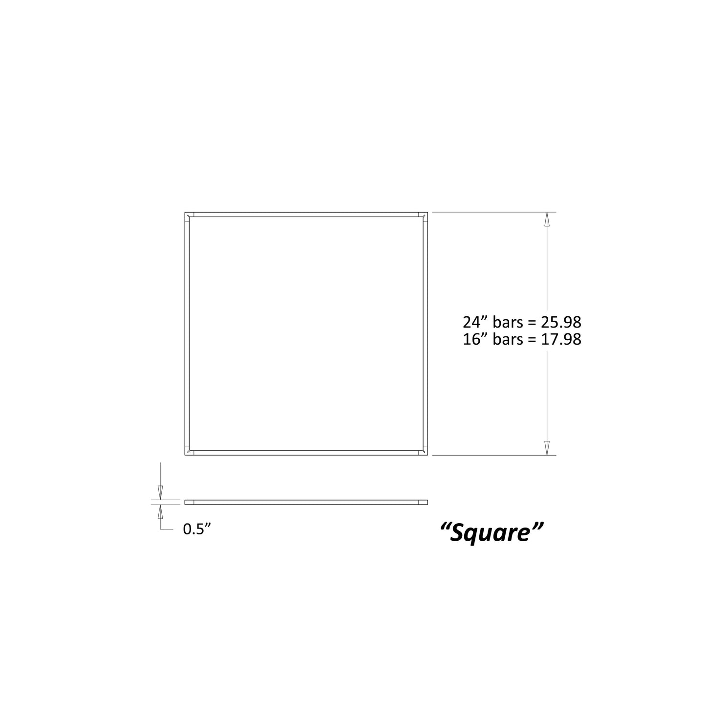 Z Bar Pendant Medium Square Soft Warm Matte White 26 X 26 Zbp 24 S Sw Mwt Cnp by Koncept Inc