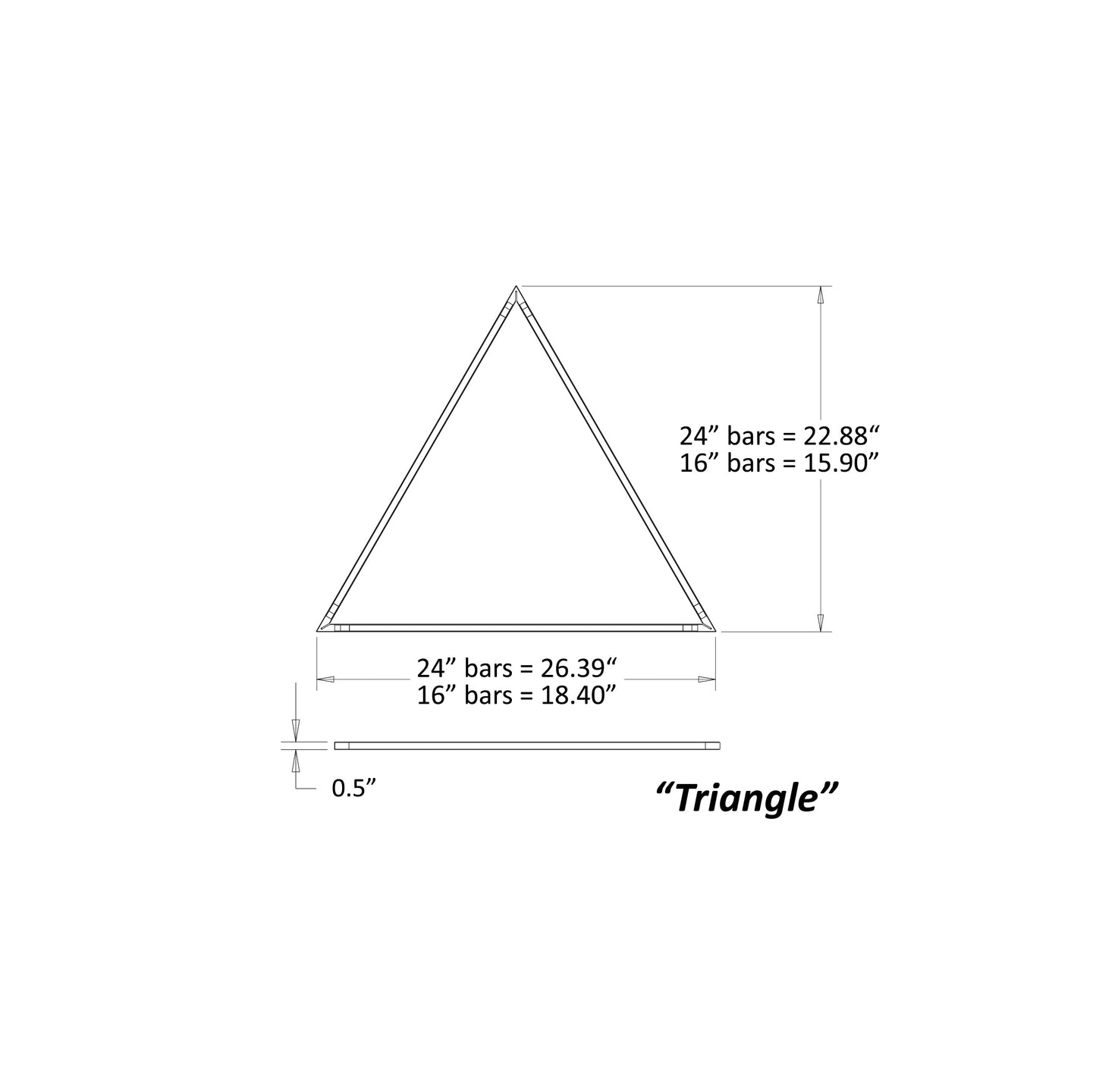 Z Bar Pendant Medium Triangle Soft Warm Silver 26 X 23 Zbp 24 T Sw Sil Cnp by Koncept Inc