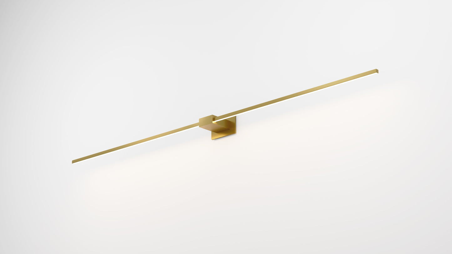 Z Bar Wall Sconce Soft Warm Gold 60 Center Mount Zbw 60 4 Cm Sw Gld by Koncept Inc