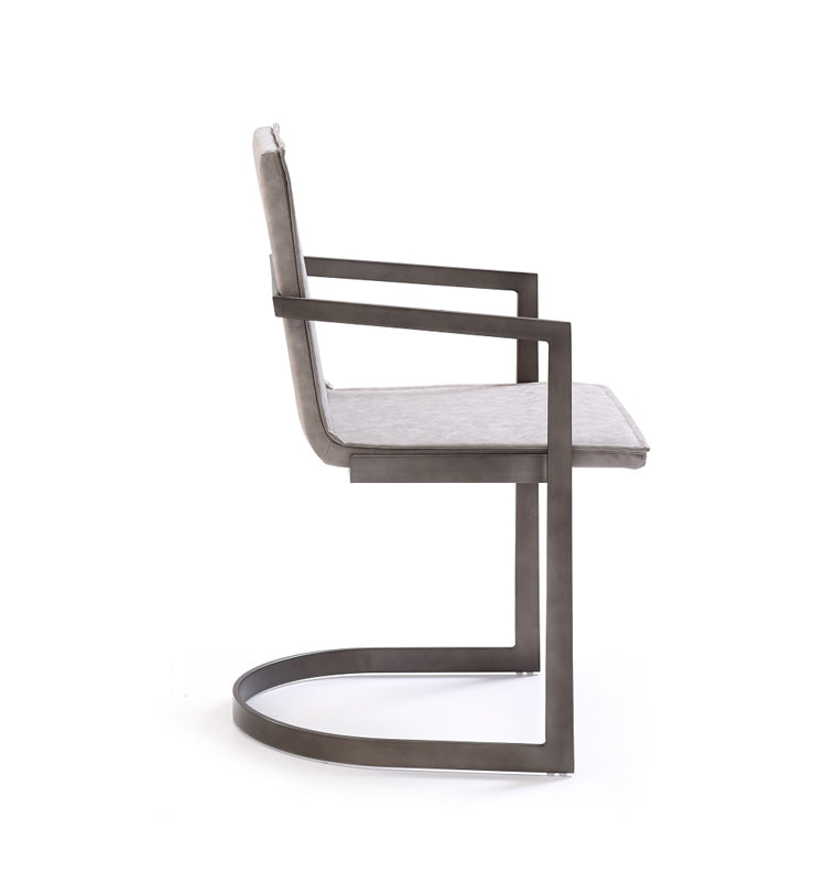Jago Modern White Wash Grey Dining Chair