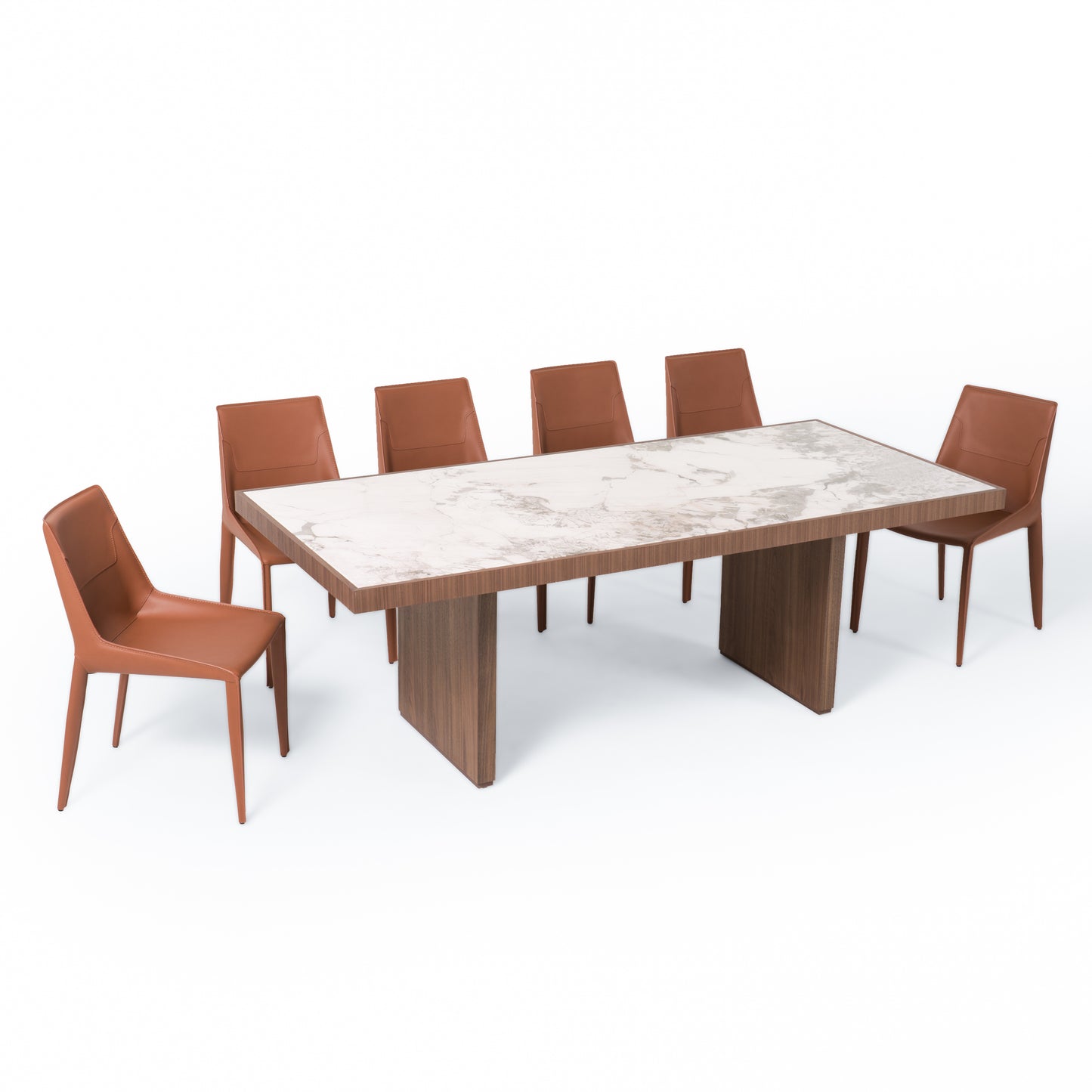 Nova Domus Bailey Modern Walnut Rectangular Dining Table