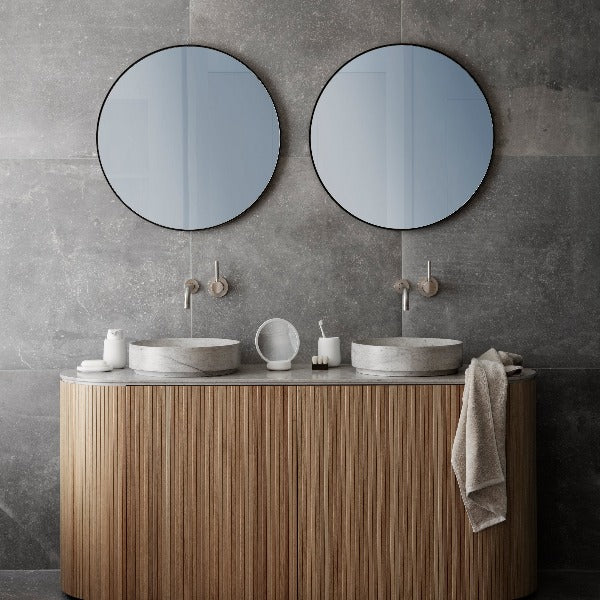 Rim Accent Mirror Smoke 31 Inch Blomus 66163