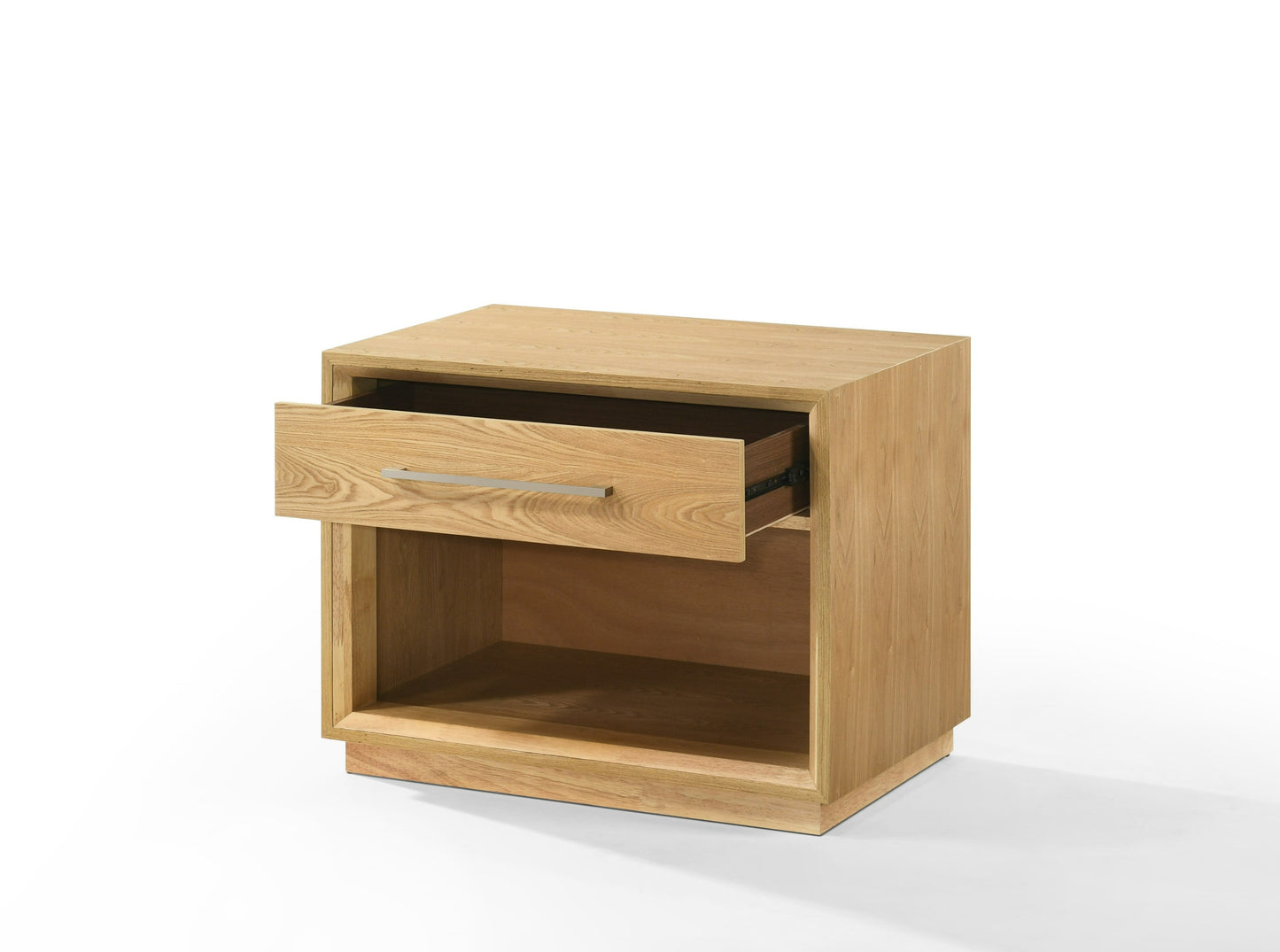 Nova Domus Santa Barbara Modern Grey Fabric and Natural Bedroom Set