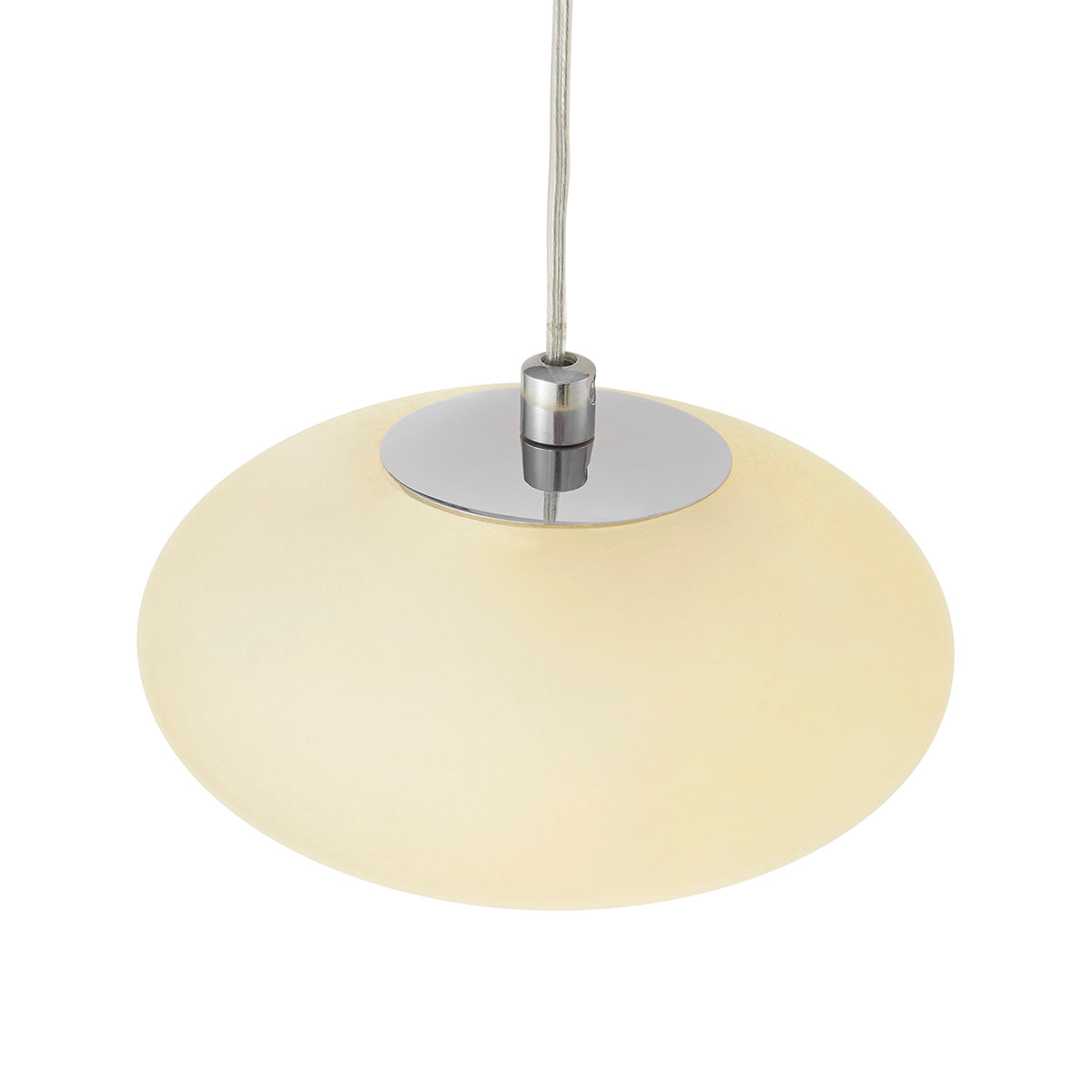Spanish Alabaster Pendant Chrome by Finesse Decor CH-0040-1