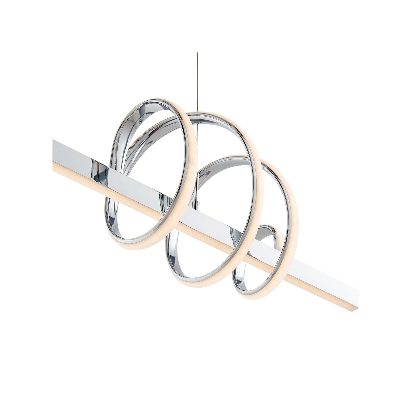 Salzburg Linear Chandelier Chrome by Finesse Decor CH-019-C