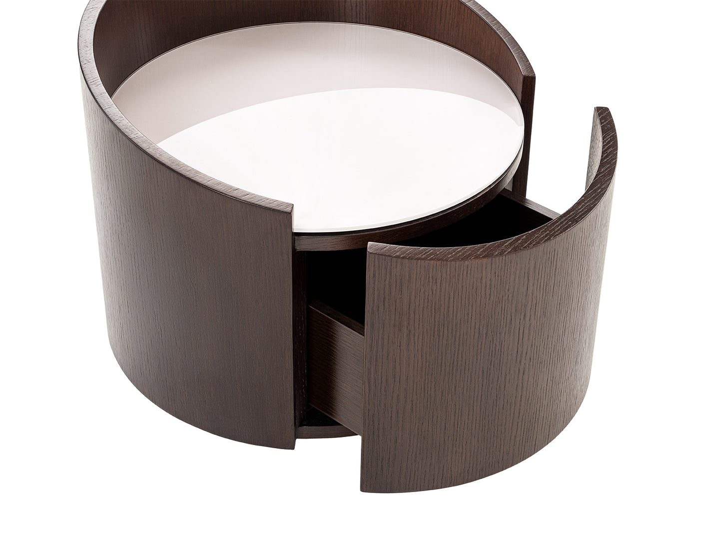 Modrest Geneva Modern Brown Oak Nightstand