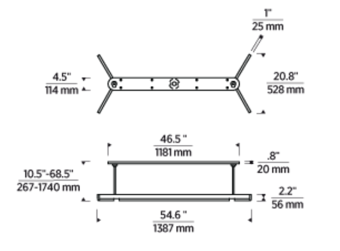 Linea 55-inch Alabaster LED Chandelier by Visual & Comfort & Co