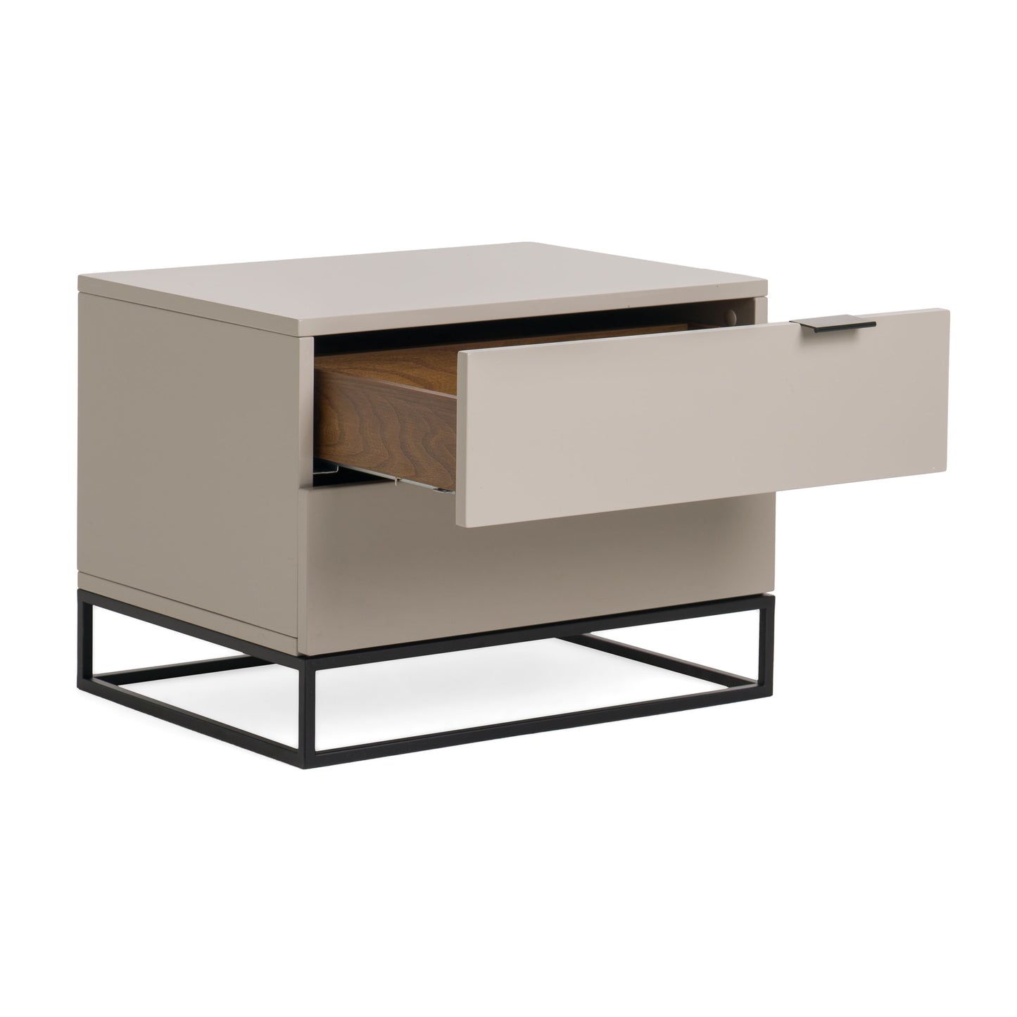 Modrest Hera Modern Grey Nightstand