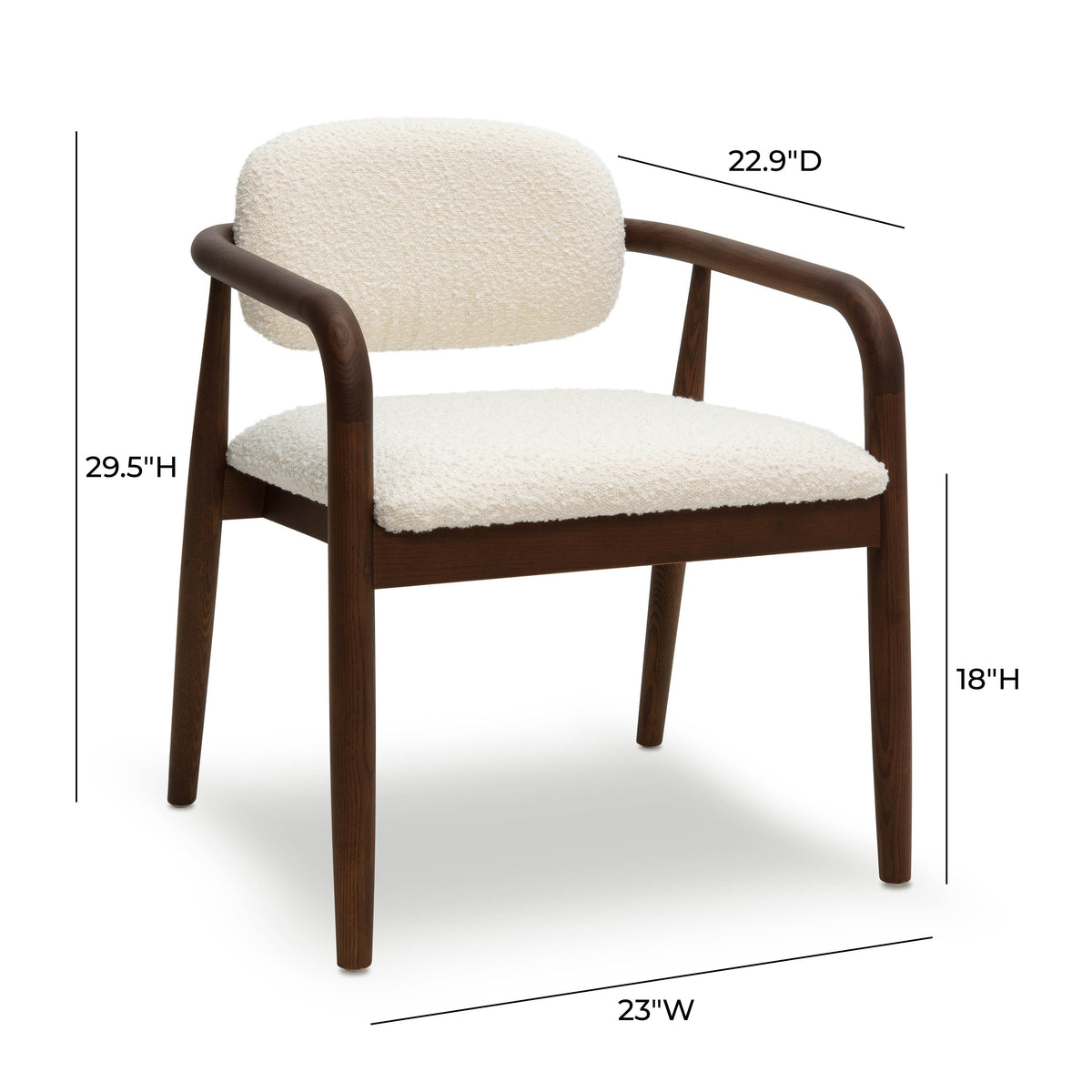 Betsy Cream Performance Boucle Dining Chair by TOV Furniture – photo 6 of 6