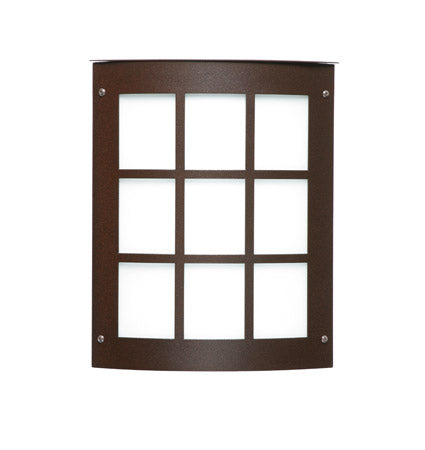 Besa Moto 13 wall sconce option – Bronze (grid faceplate)