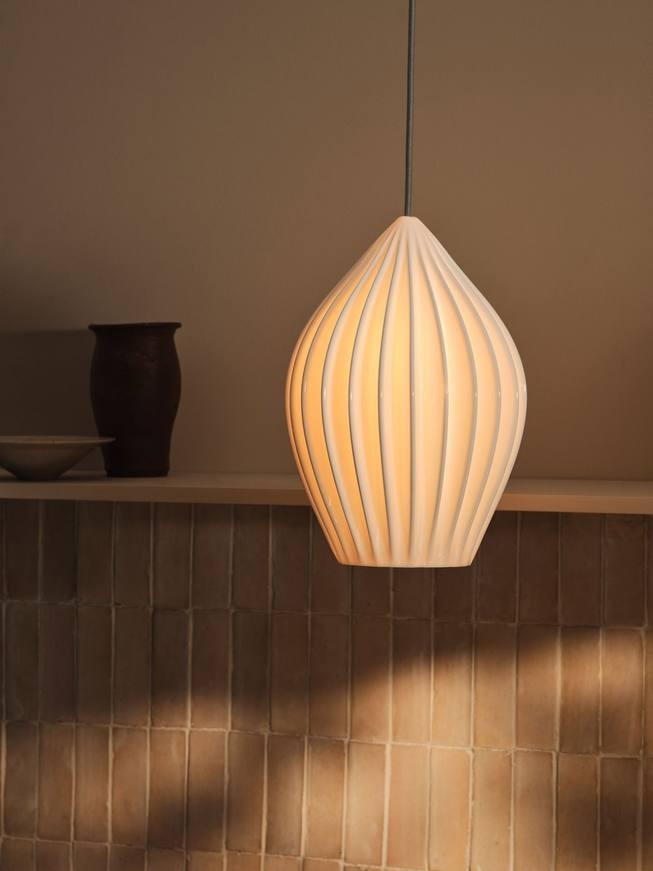 Fin Pendant, Extra Large (close view) in an interior from the Original BTC Autumn/Winter 2026 lookbook