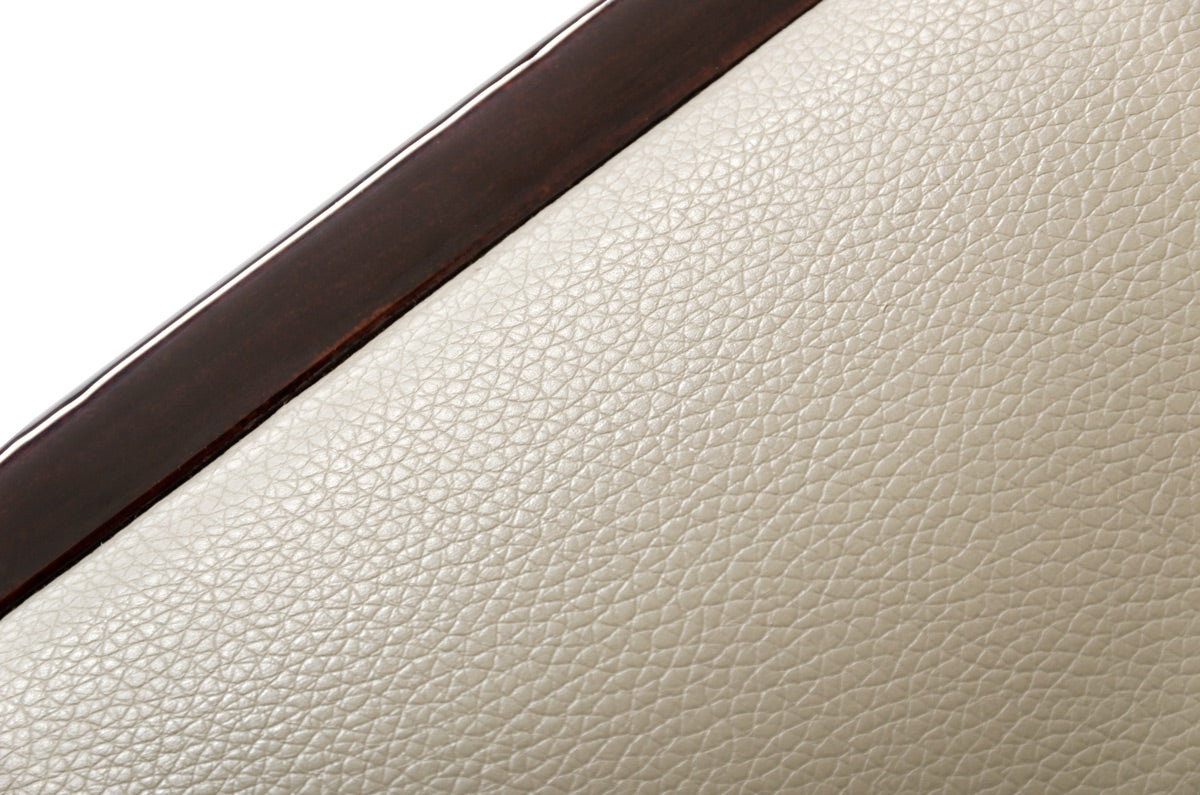 Modrest Pacer Modern Taupe and Ebony Dining Chair Set of 2