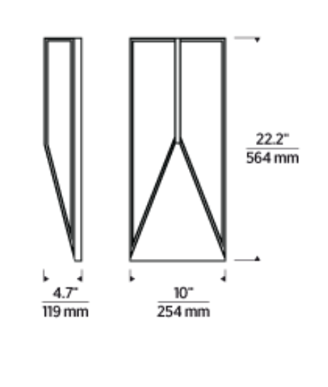 Visual Comfort Punto 22 Modern Led Wall Light Indoor Outdoor