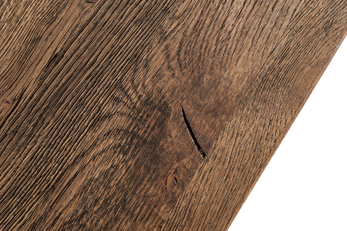 Modrest Renzo Modern Oak and Concrete Coffee Table