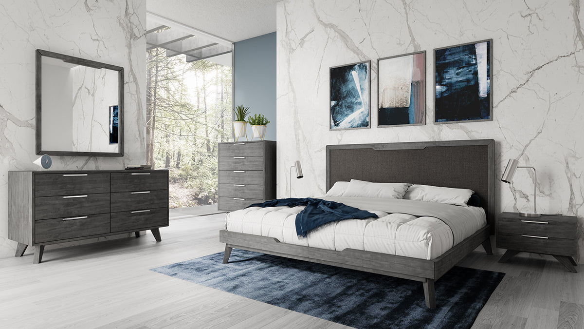 Nova Domus Soria Modern Grey Wash Bed