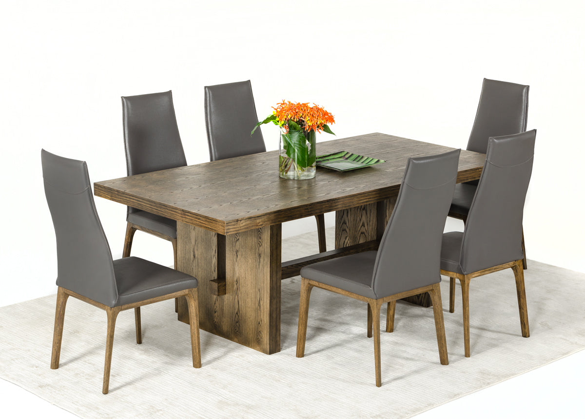 Modrest Cologne Modern White Wash Oak Dining Table
