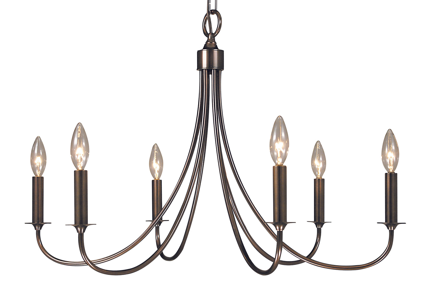Framburg 6-Light Roman Bronze Maisonette Dining Chandelier 1006-RB