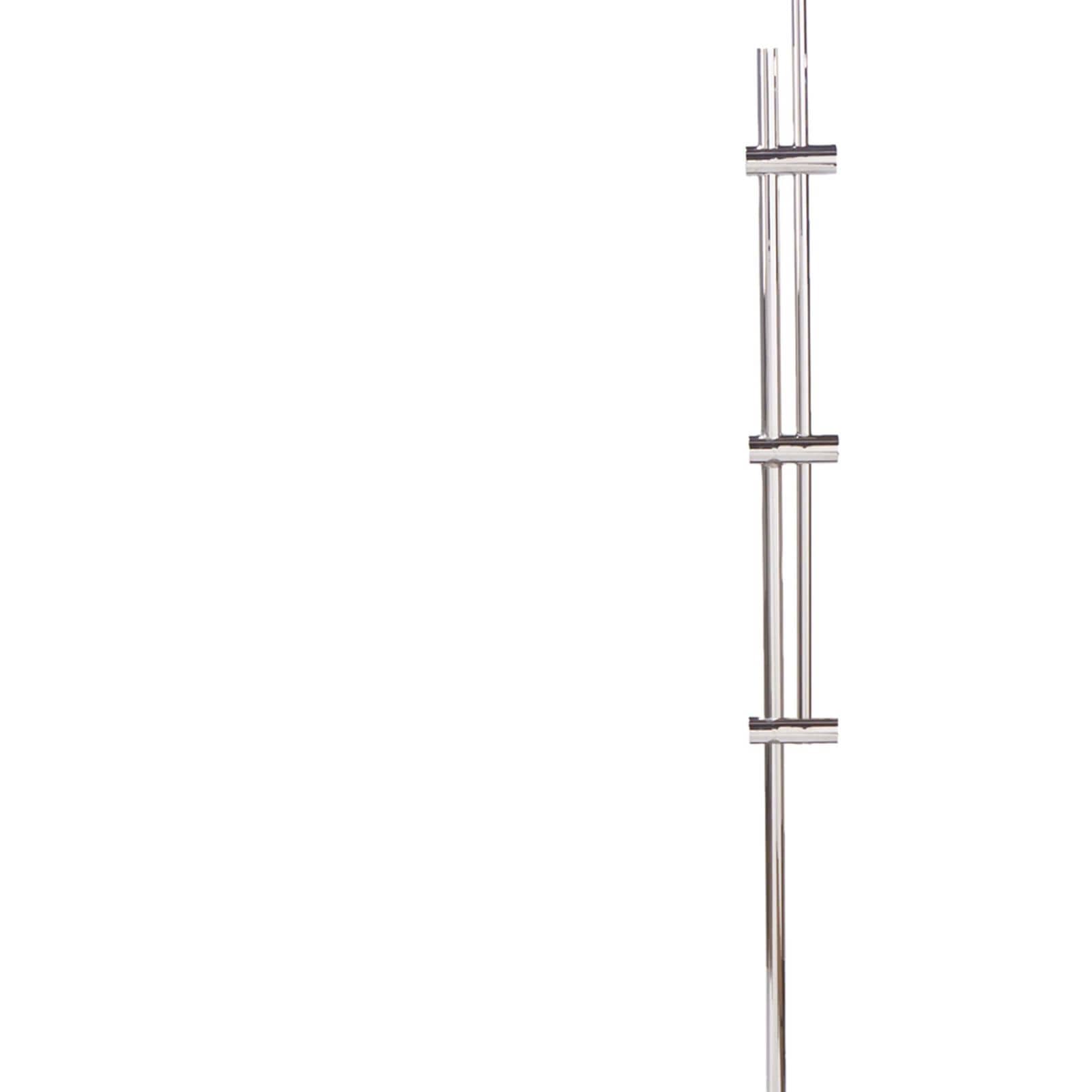 Regina Andrew Arc Floor Lamp With Fabric Shade in Polished Nickel