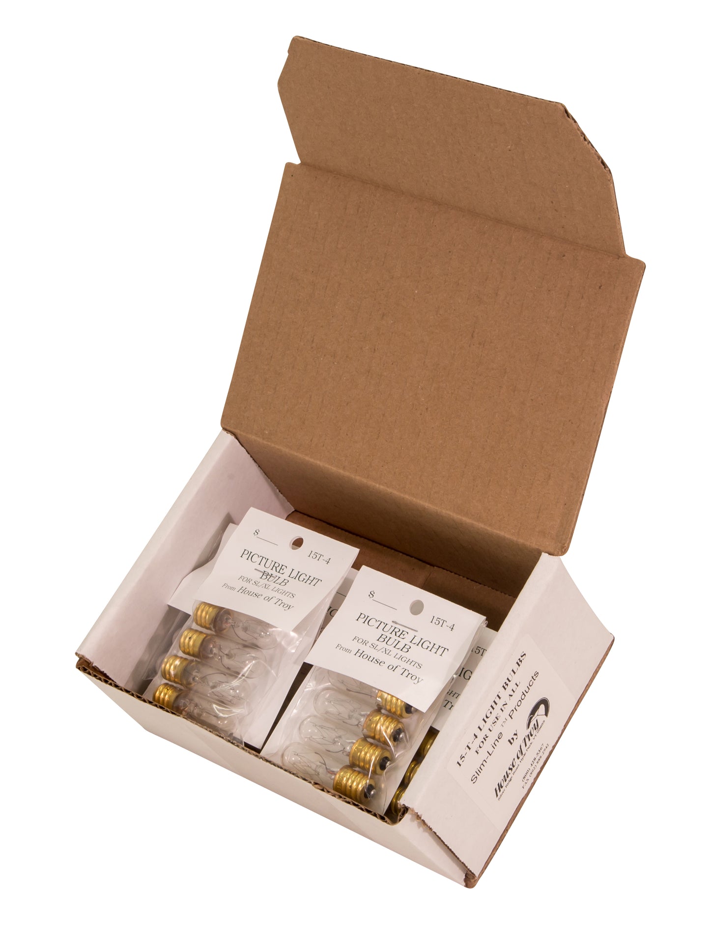 House of Troy 15 Watt T4 Master Carton 36 Bulbs 15T4-BOX