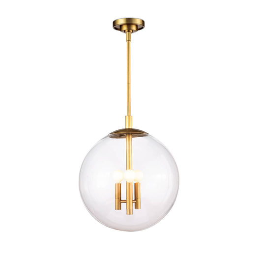 Regina Andrew Cafe Pendant Small in Natural Brass