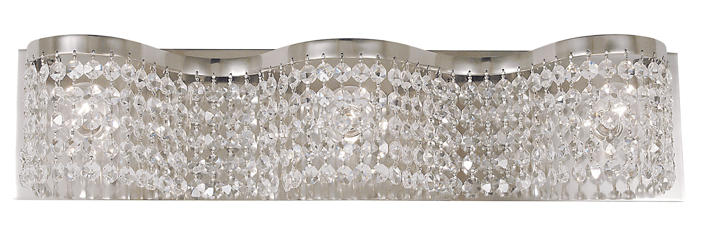 Framburg 3-Light Polished Silver Princessa Sconce 2343-PS