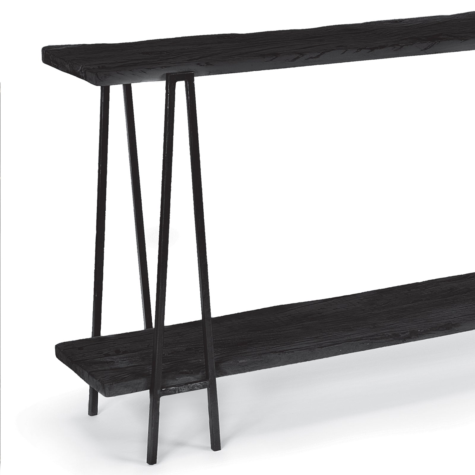 Regina Andrew Ash Reclaimed Wood Console Table in Black