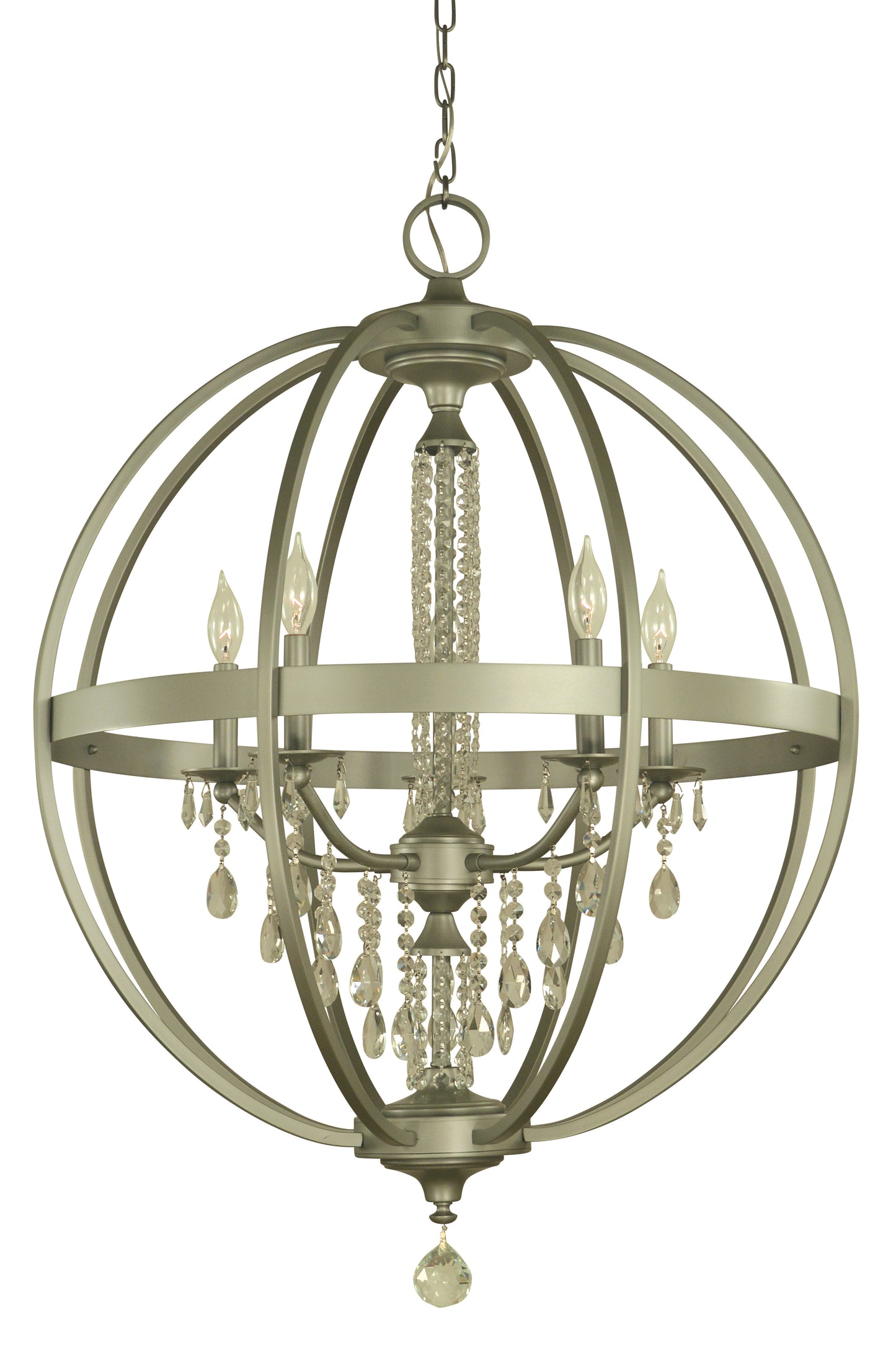 Framburg 5-Light Satin Pewter Olivia Dining Chandelier 5715-SP
