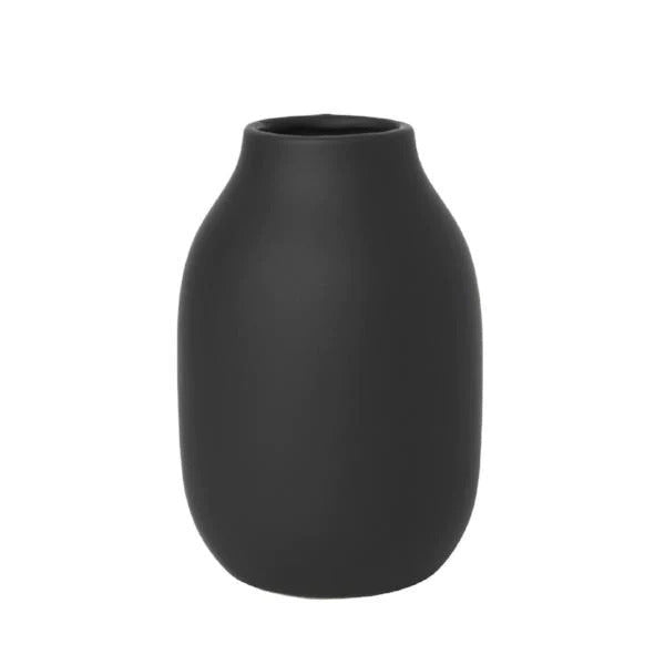 Colora Porcelain Vase Peat Black 65902 | Blomus Germany – | Dekovasen