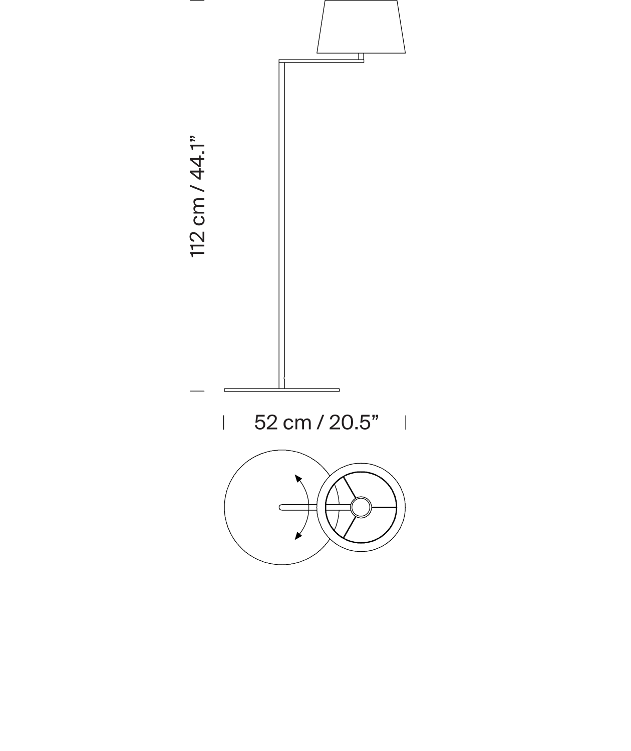 Contemporary Americana Floor Lamp