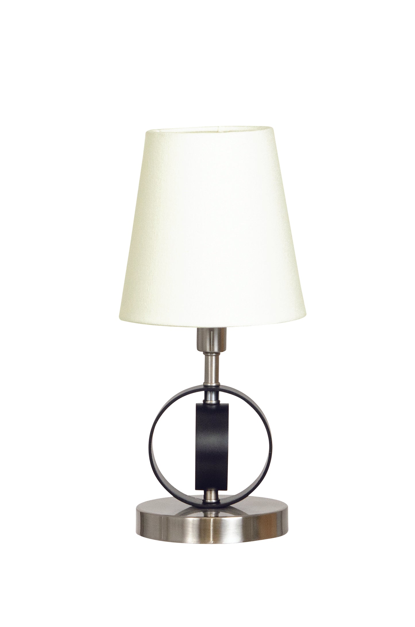 House of Troy Bryson Mini 4" Ring Satin Nickel Black Rings Accent Lamp B209-SN-BLK