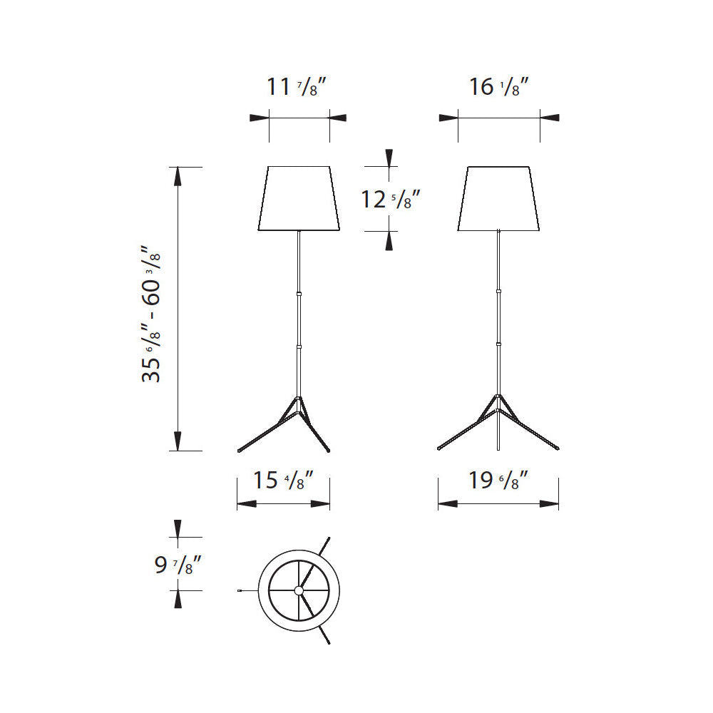 Baby Gilda Synthetic Parchment Floor Lamp by Pallucco Italy